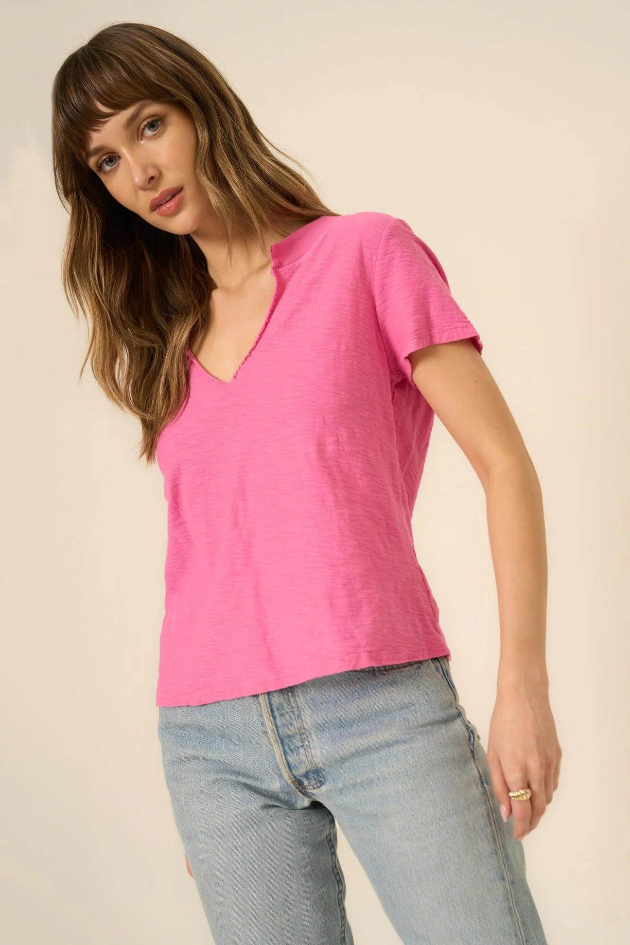Plata Notched Tee Product Image
