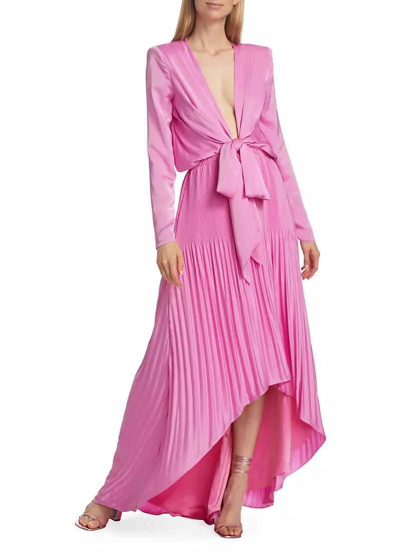 Zaylee Mixed-Media Gown Product Image