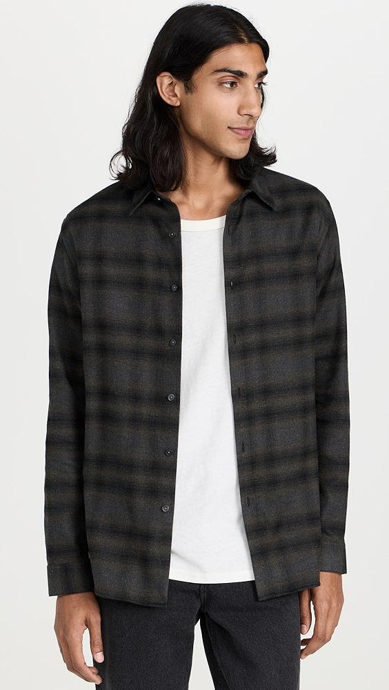 Theory Irving Soft Plaid Shirt | Shopbop Product Image