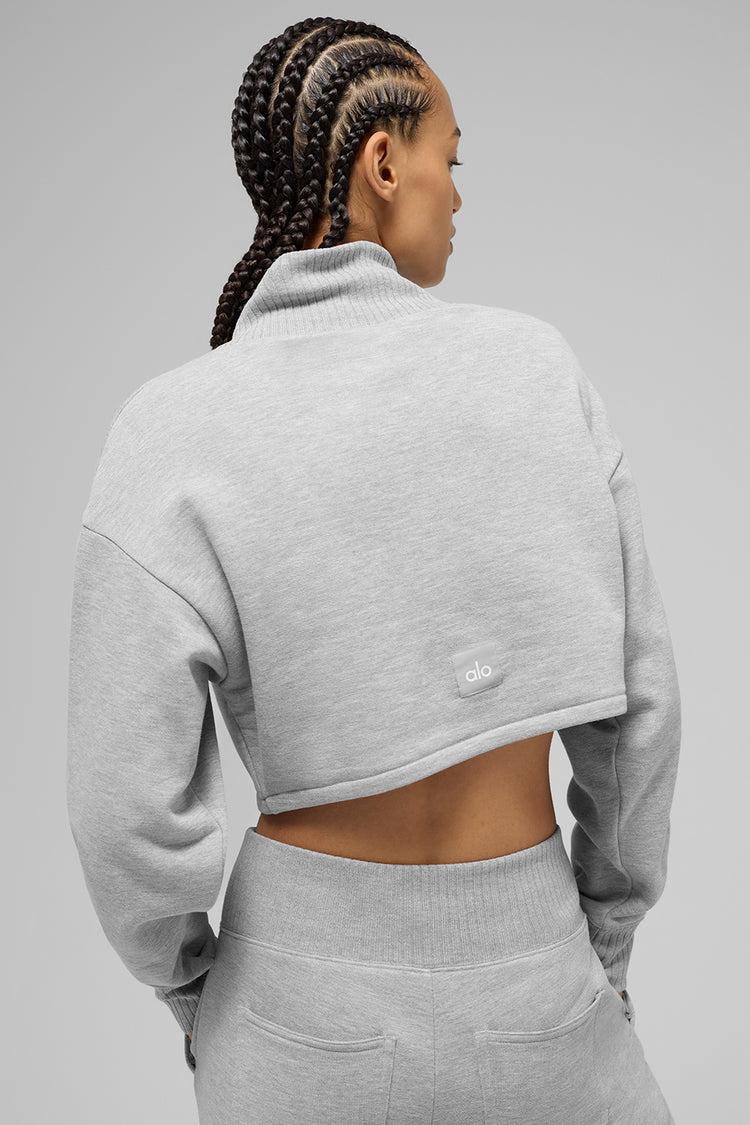 Cropped Serenity Coverup - Athletic Heather Grey Product Image