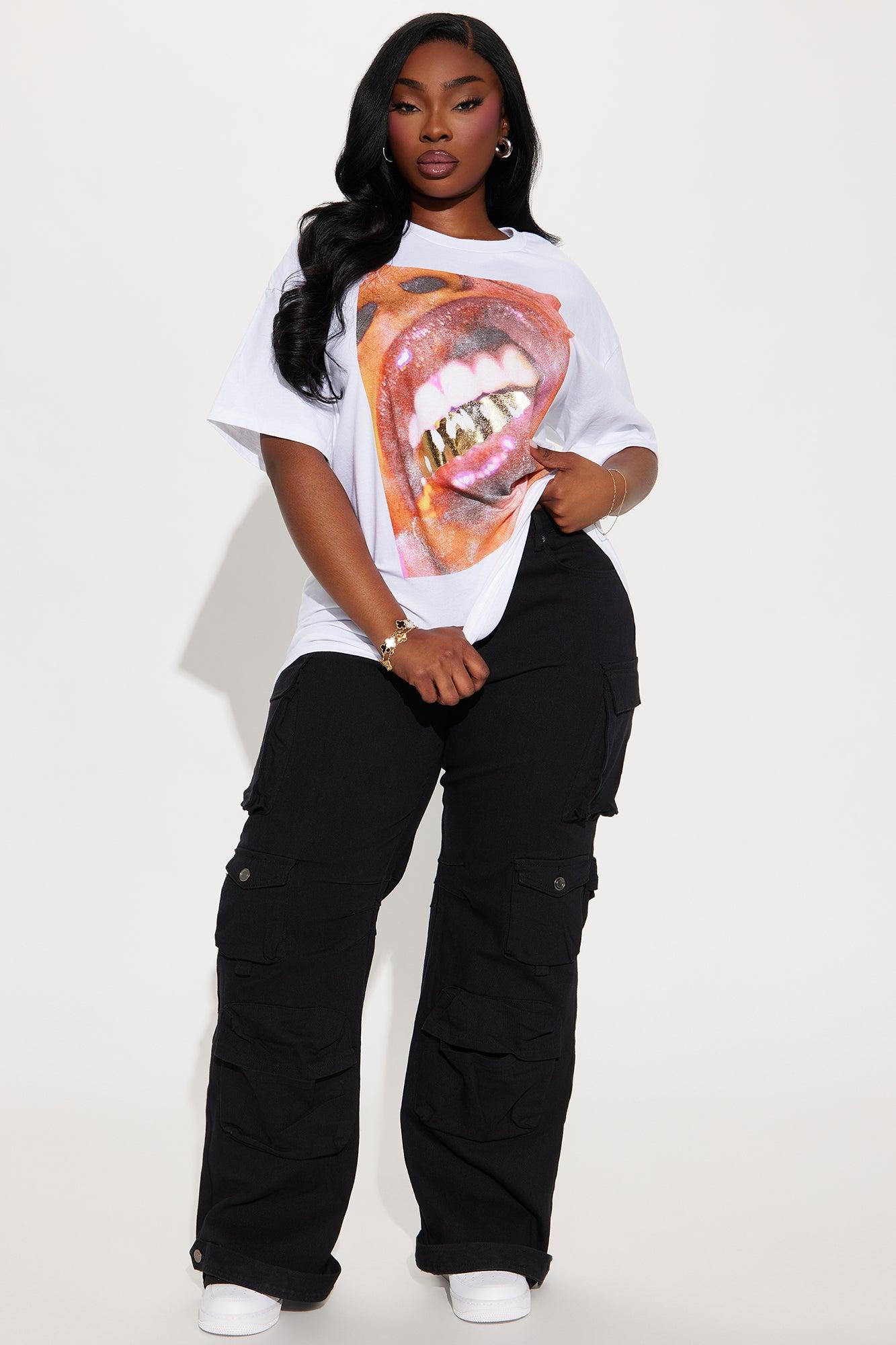 Gold Grill Glossy Tee - White Product Image