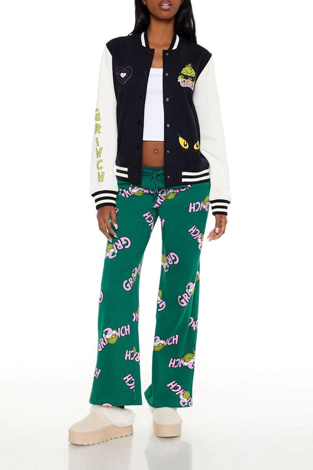 Grinch Varsity Letterman Jacket | Forever 21 Product Image