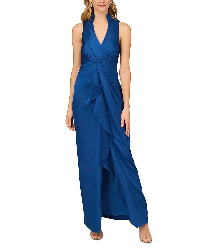 Aidan Mattox Gathered Front Gown Product Image