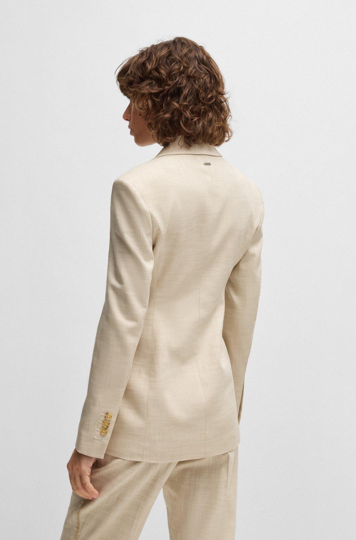 Tailored jacket in melange stretch fabric Product Image
