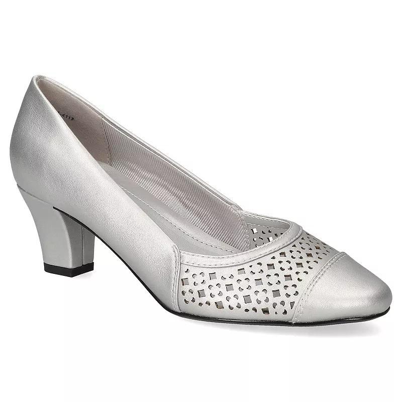Easy Street Neva Women's Comfort Pumps, Size: 9 XW, Silver Product Image