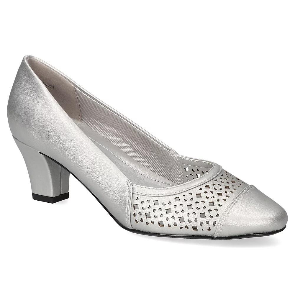 Easy Street Neva Women's Comfort Pumps, Size: 9 XW, Silver Product Image