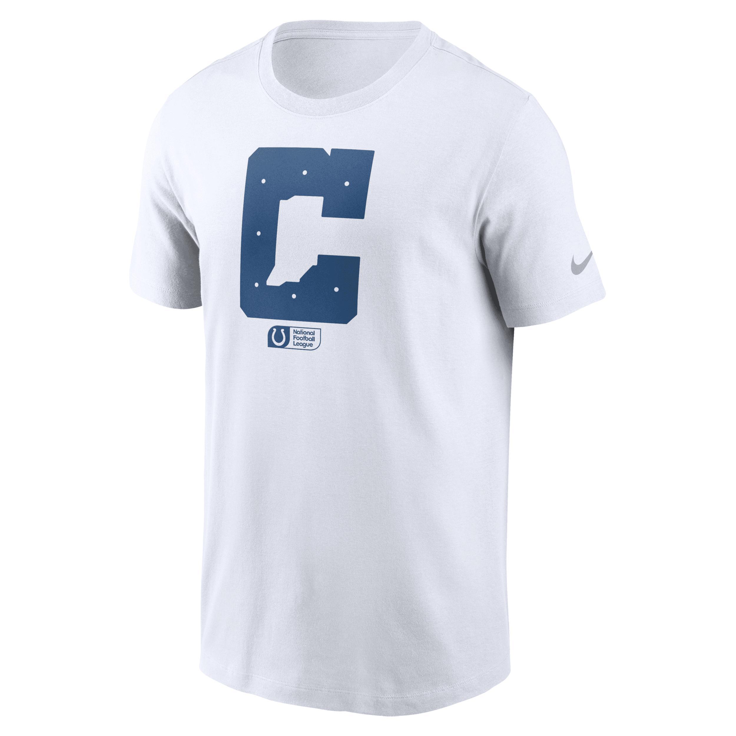 Men's Nike White Indianapolis Colts Faded Essential T-Shirt, Size: XL Product Image