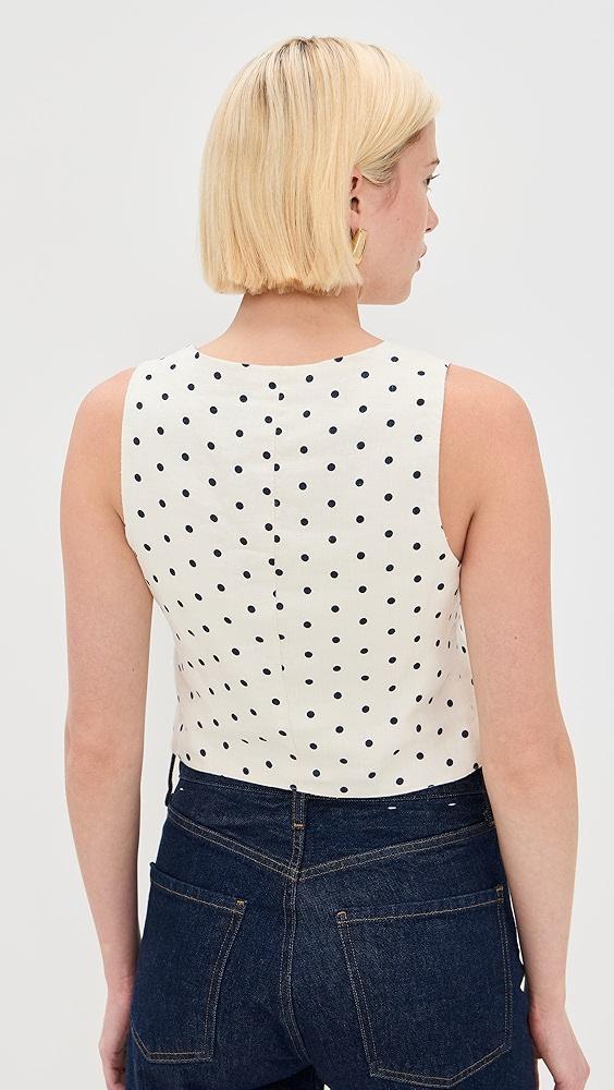 DL1961 Lizzie Cropped Linen Top | Shopbop Product Image