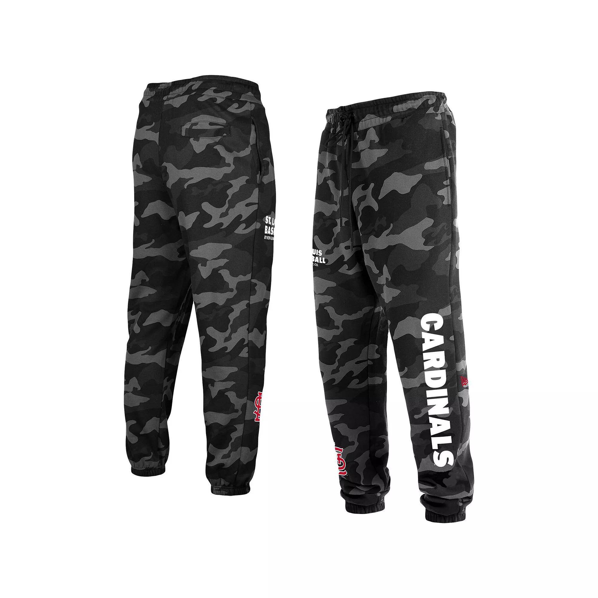 Men's New Era Black St. Louis Cardinals Camo Jogger Pants, Size: 3XL Product Image