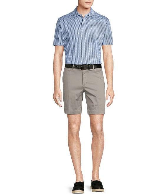 Cremieux Blue Label Classic Fit Stretch Jersey Geometric Print Short Sleeve Polo Shirt Product Image