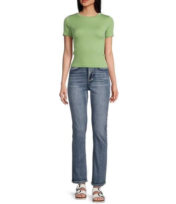 Moa Moa Short Sleeve Crew Neck Pullover T-Shirt Product Image