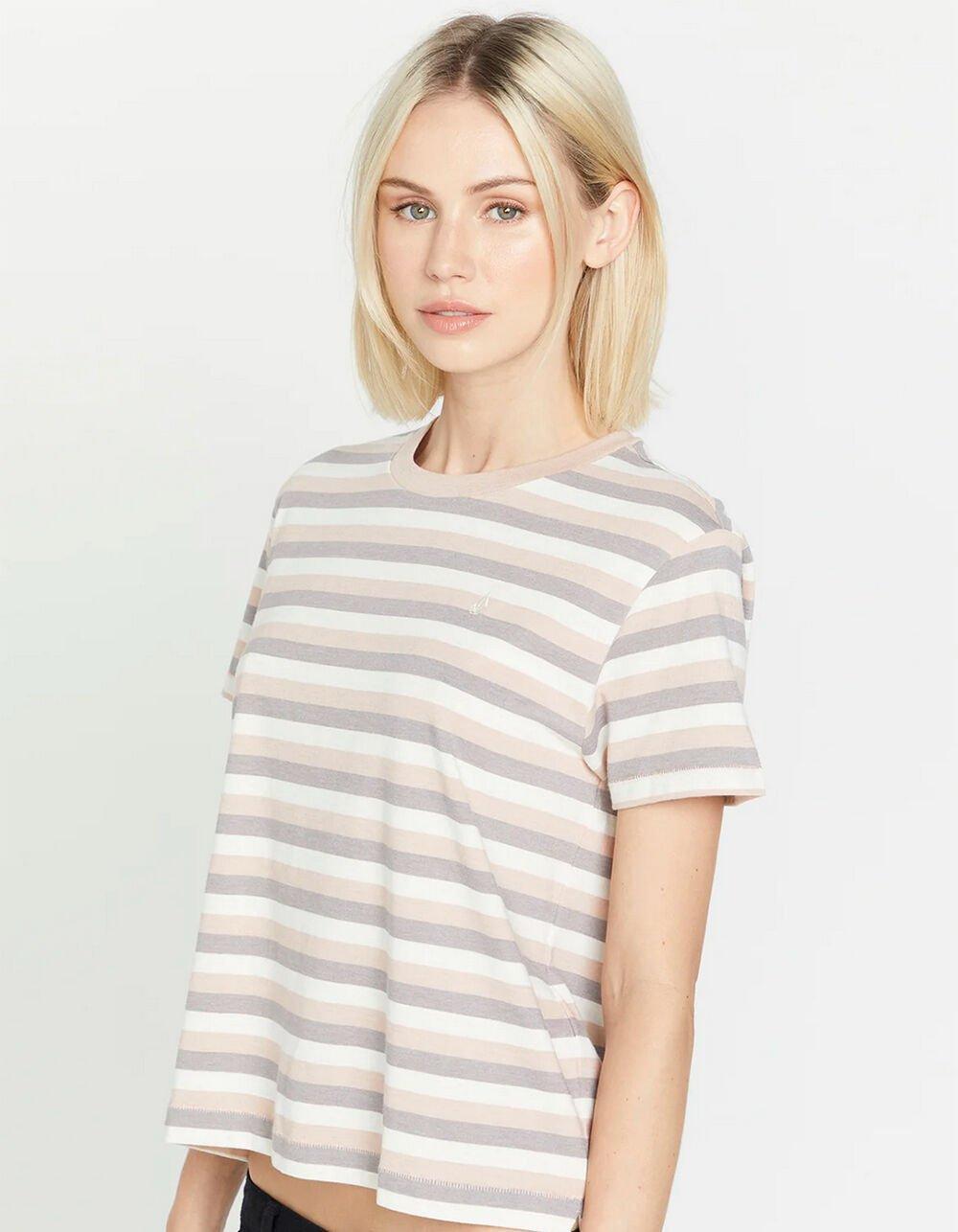 VOLCOM Halite Womens Stripe Tee - WHITE COMBO Product Image