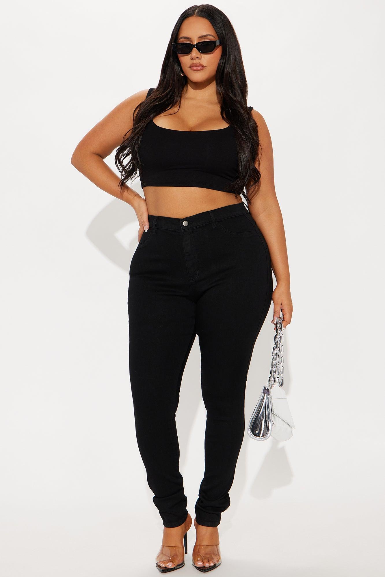 Tall Classic Beauty Booty Lifter Skinny Jeans - Black Product Image