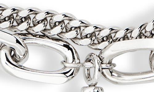 Mens Sling Chain Necklace in Palladium Product Image