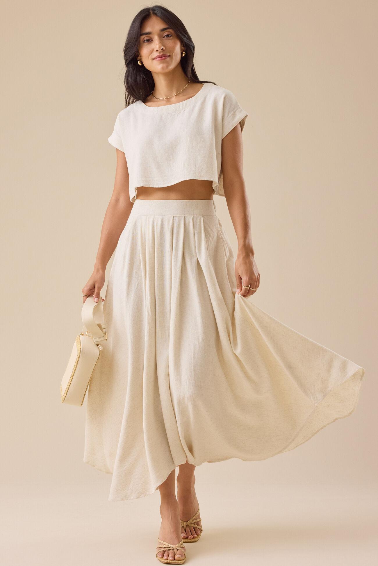 Jules Linen Maxi Skirt Product Image
