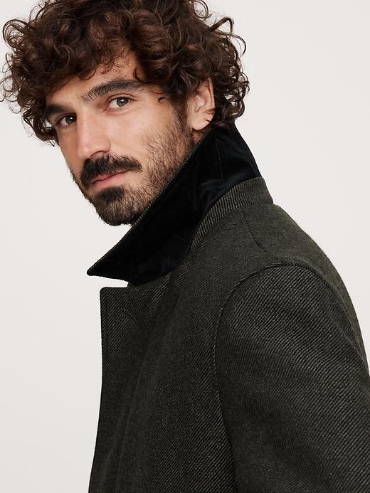 Italian Tweed Car Coat Product Image