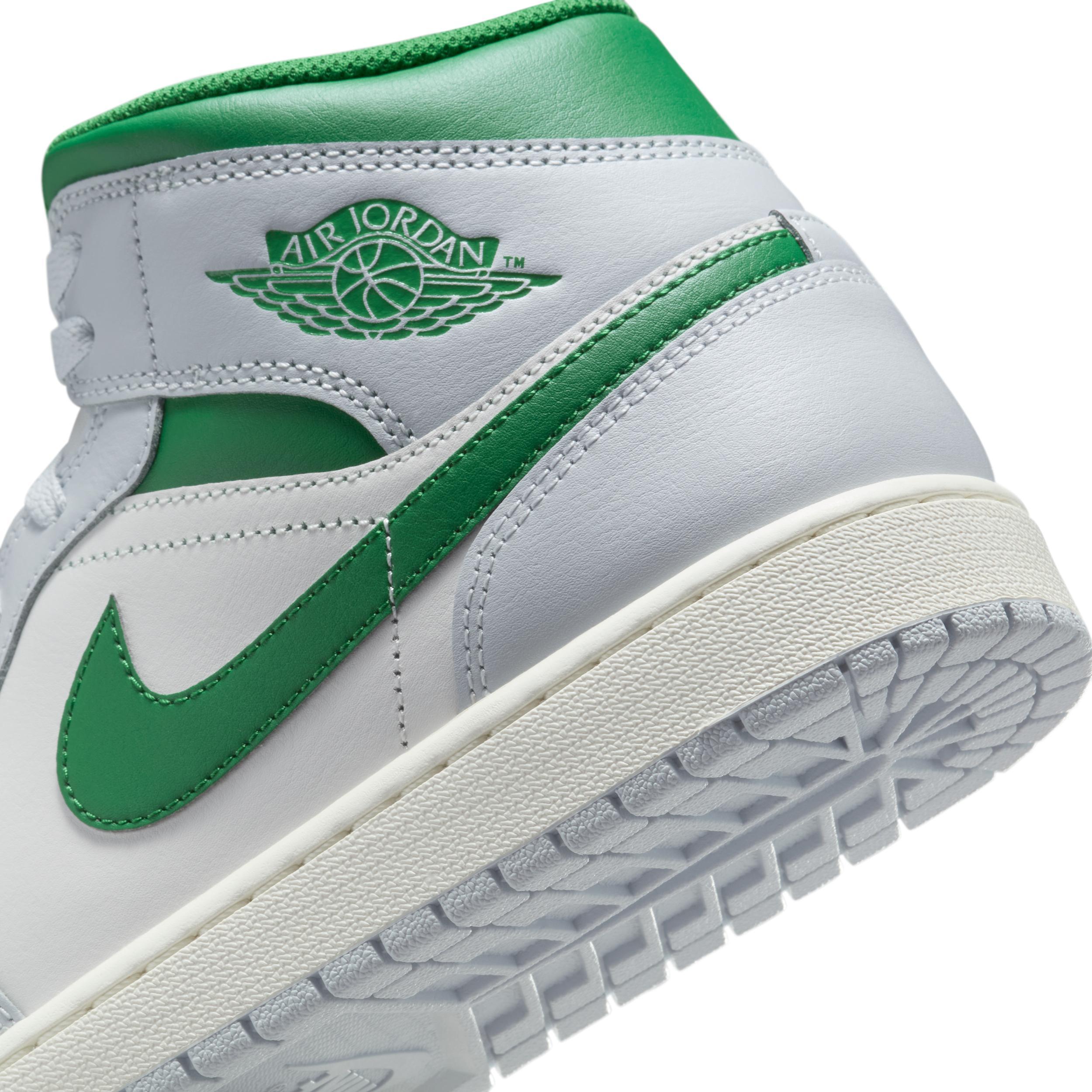 Jordan Mens Air Retro 1 Mid Casual Shoes in Summit White/Pure Platinum/Sail Product Image