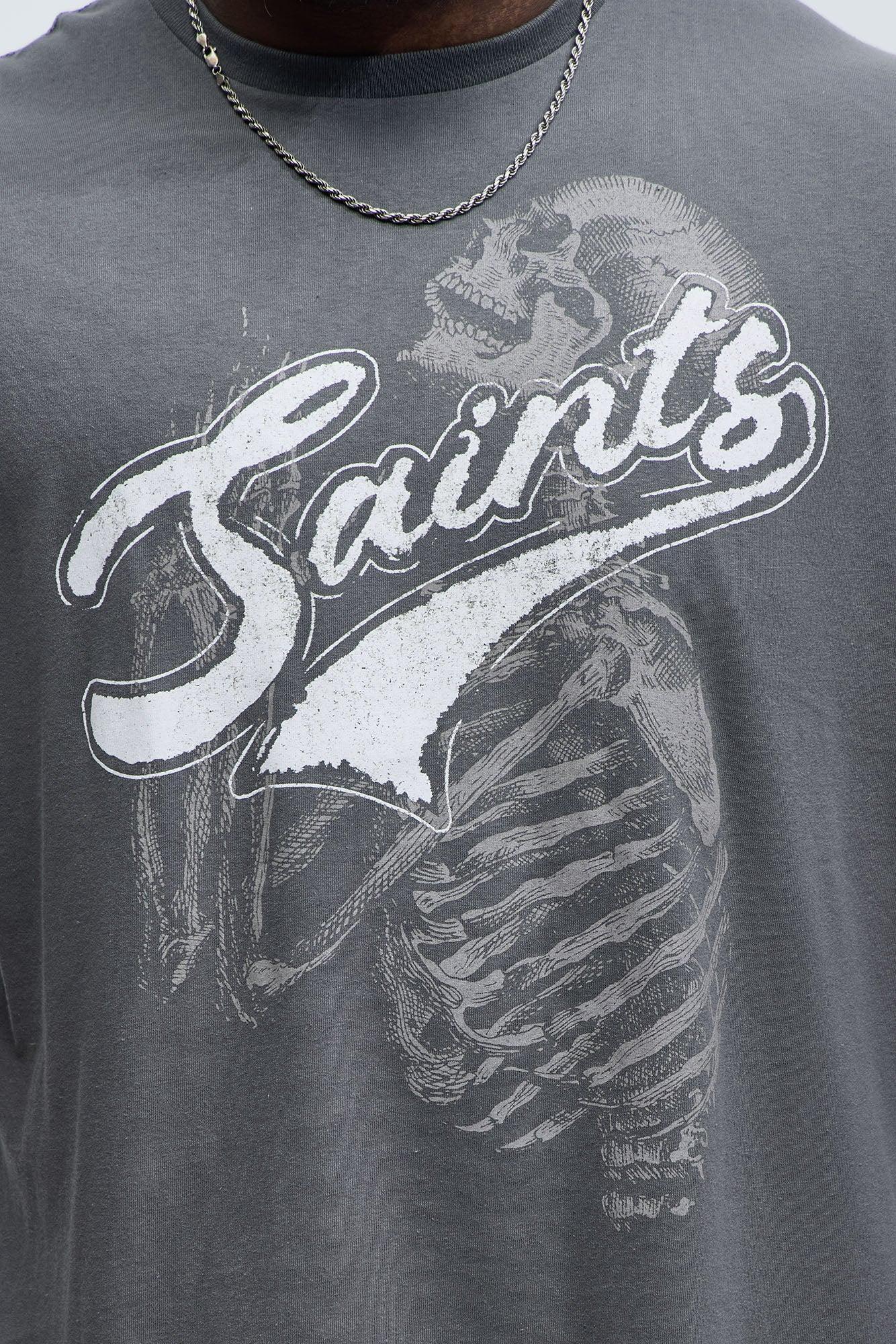 Saints Till Death Short Sleeve Tee - Charcoal Product Image