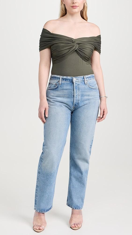 Favorite Daughter Off Shoulder Twisted Front​ Top | Shopbop Product Image