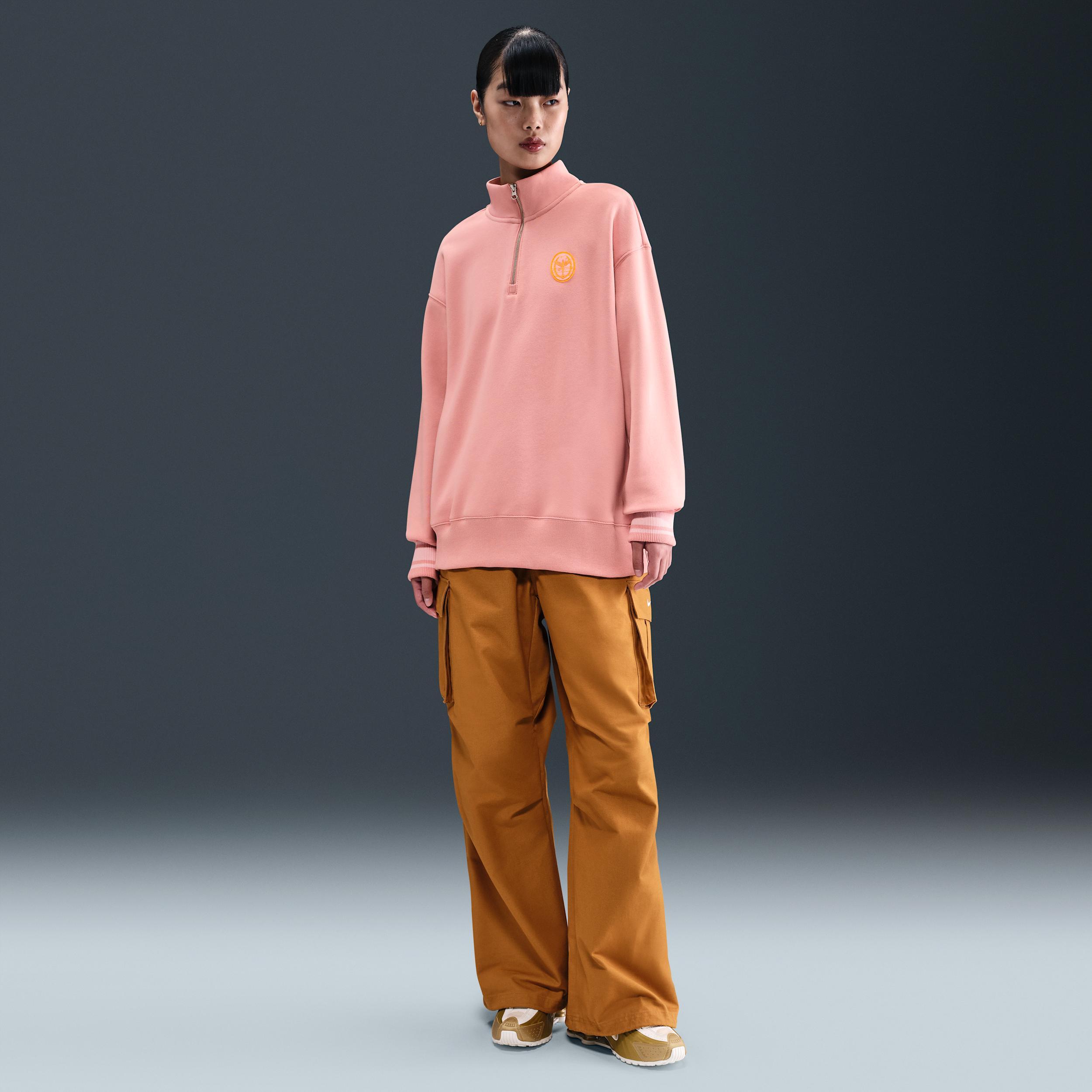 Women's Nike Sportswear Phoenix Fleece Oversized 1/4-Zip Long Sweatshirt Product Image