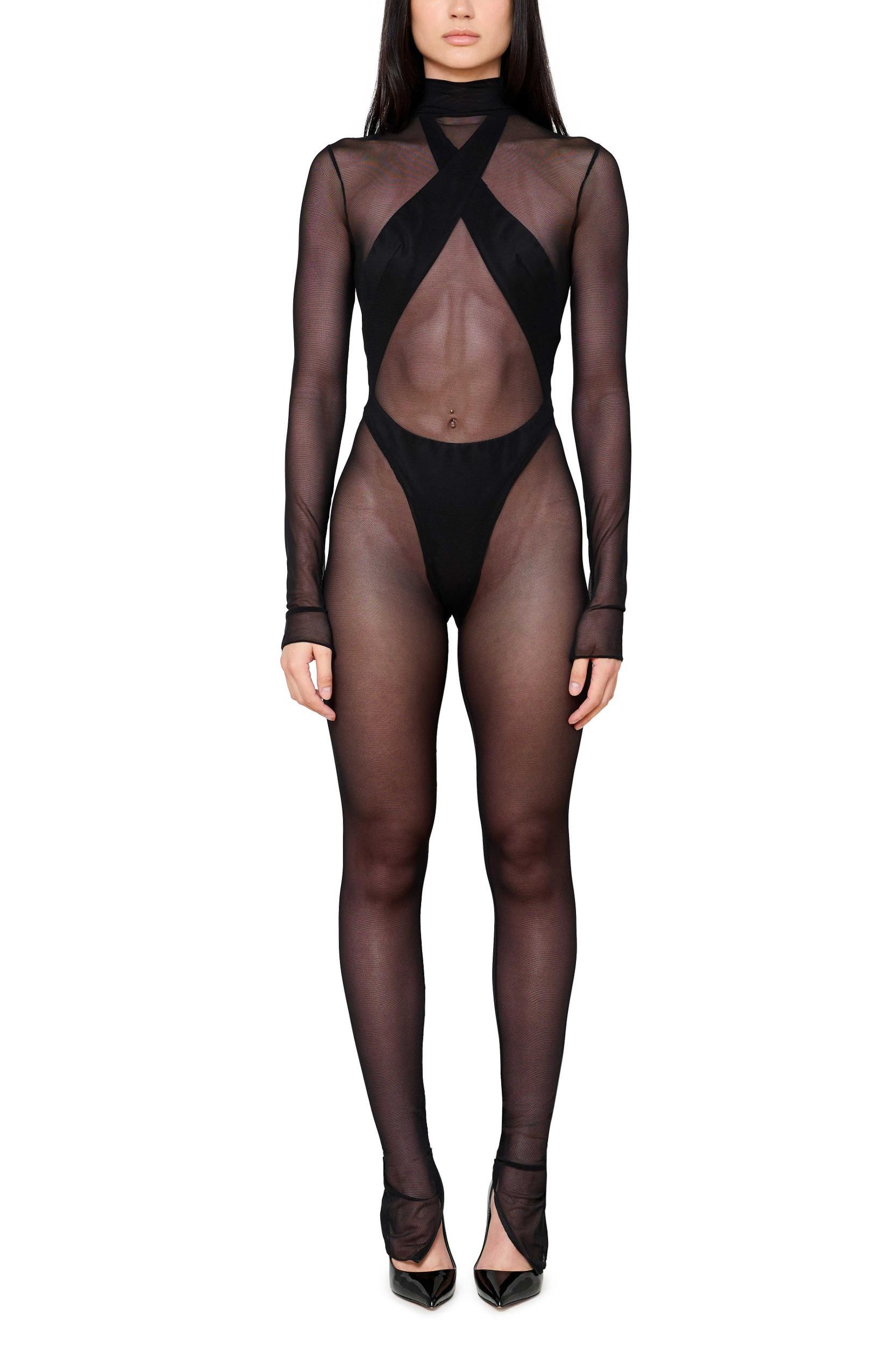 Halter Criss Cross Bodysuit Product Image