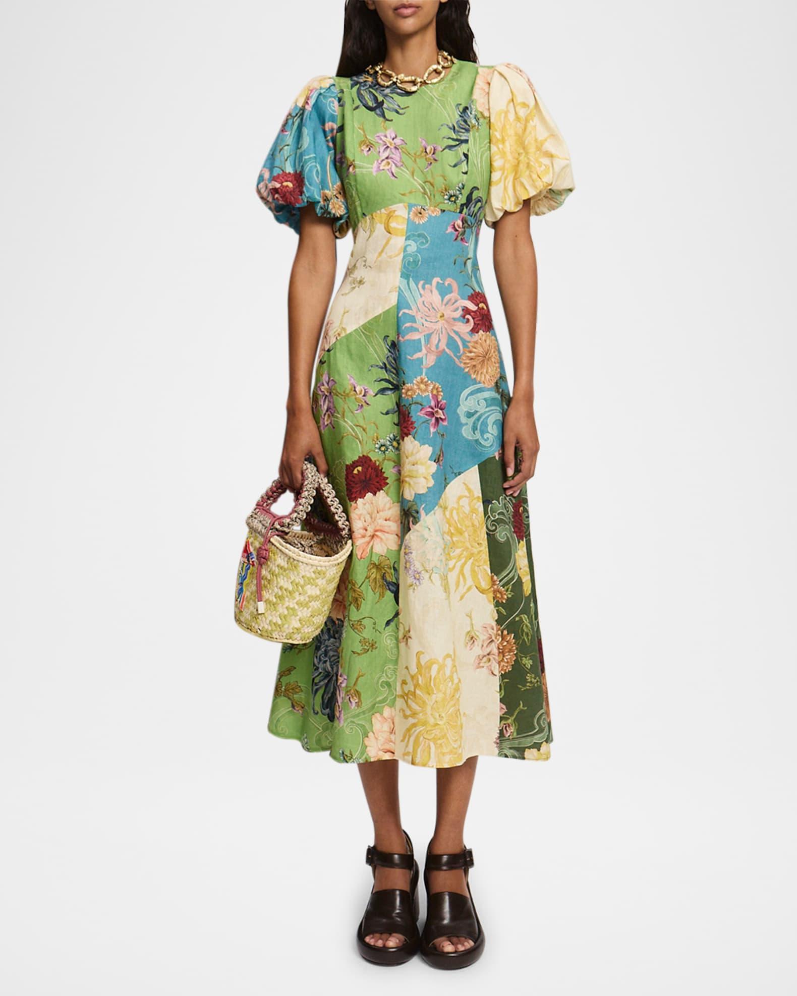 Avery Spliced Midi Dress Product Image