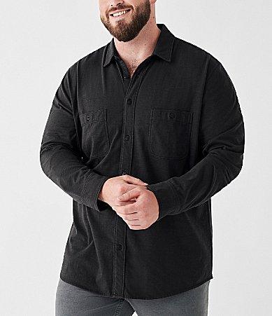 Faherty Seasons Regular Fit Long Sleeve Cotton Knit Button Down Shirt Product Image