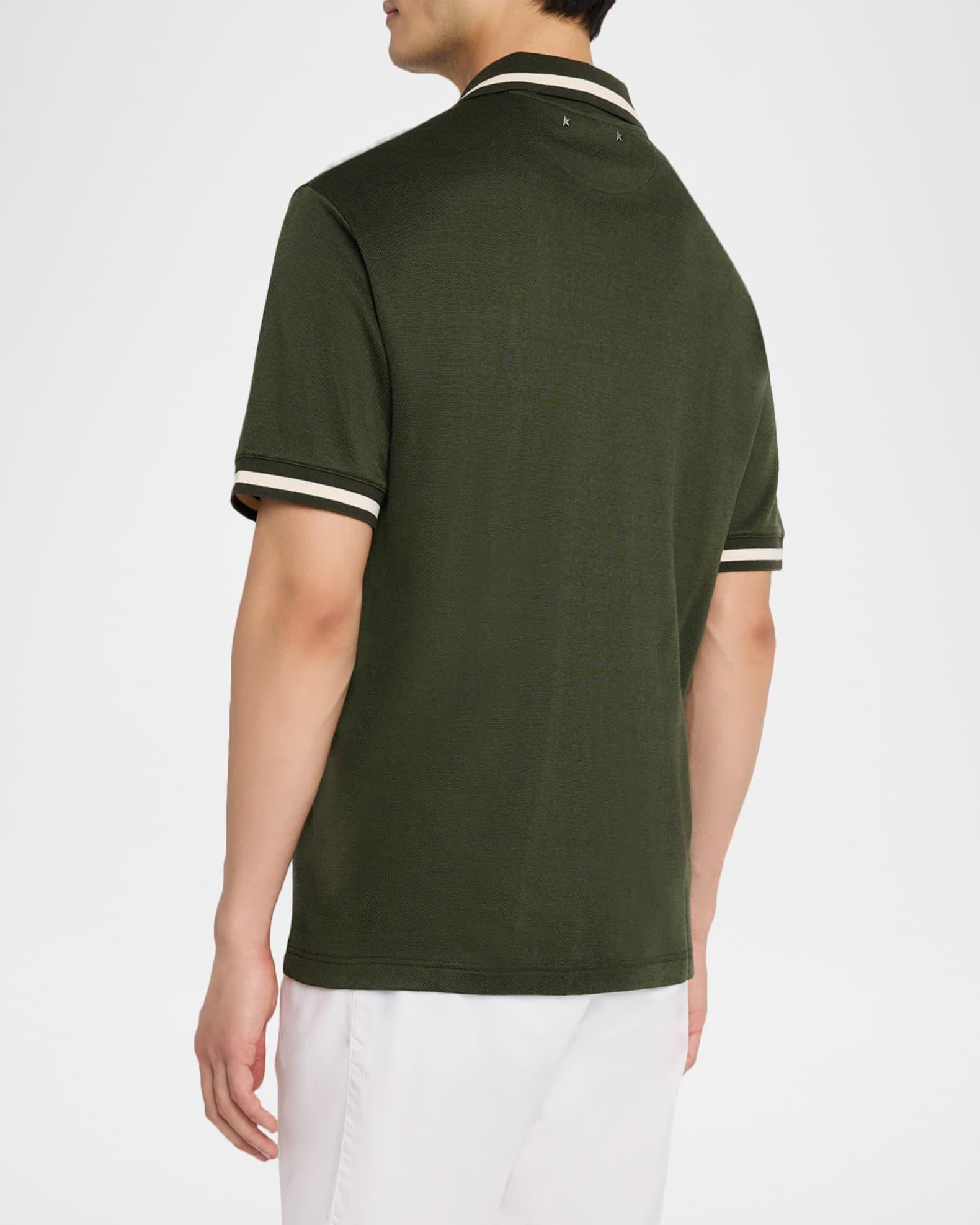 Men's Jersey Embroidered Polo Shirt Product Image