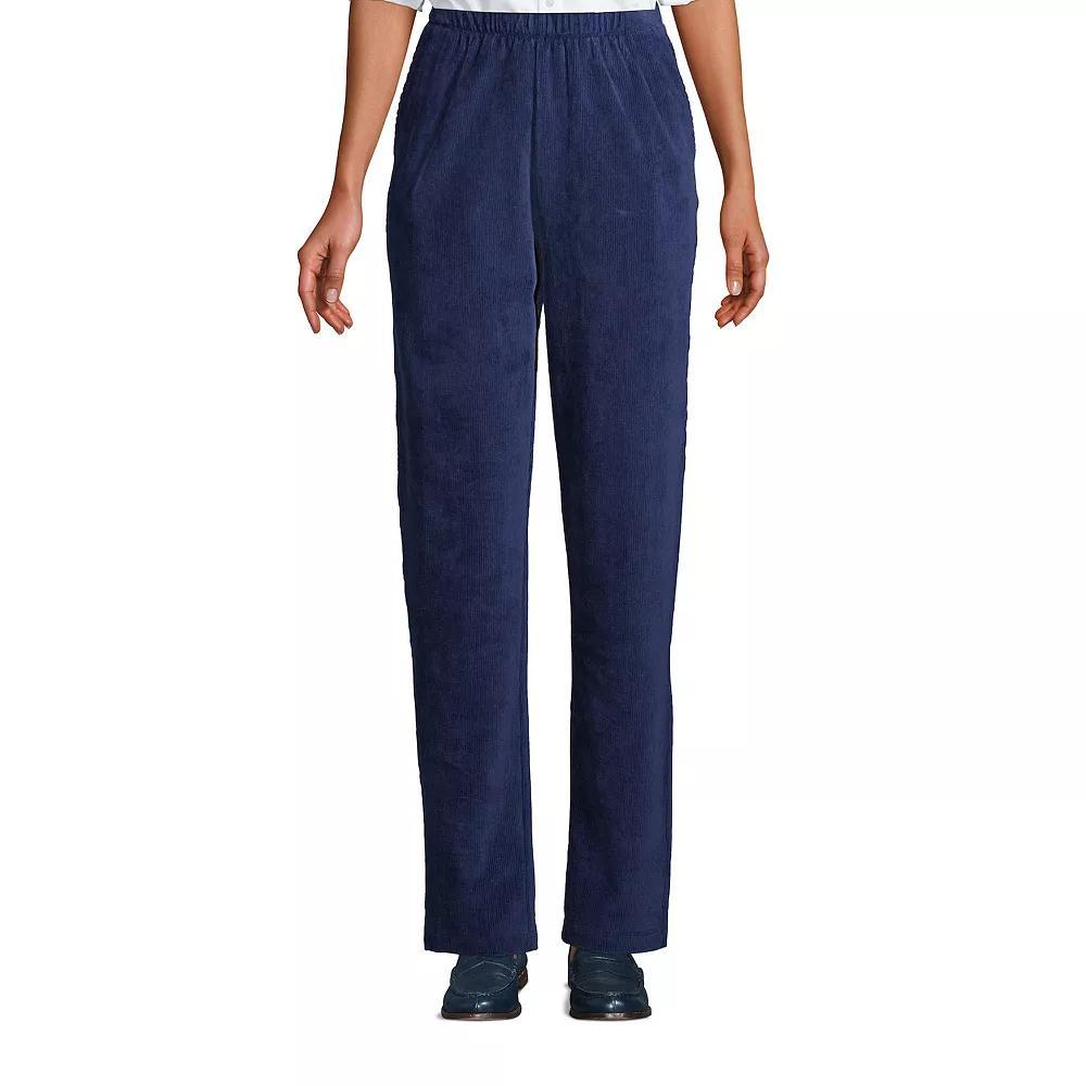 Women's Lands' End Sport High Rise Corduroy Pull-On Pants, Size: XL, Deep  Blue Product Image