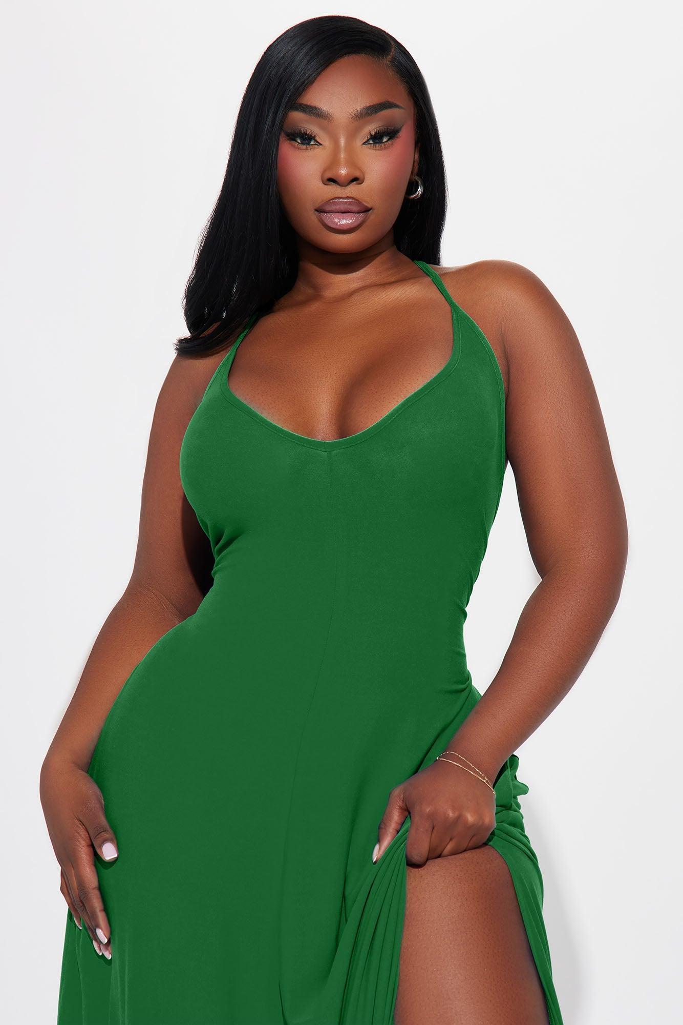 Let Be Real Maxi Dress - Kelly Green Product Image