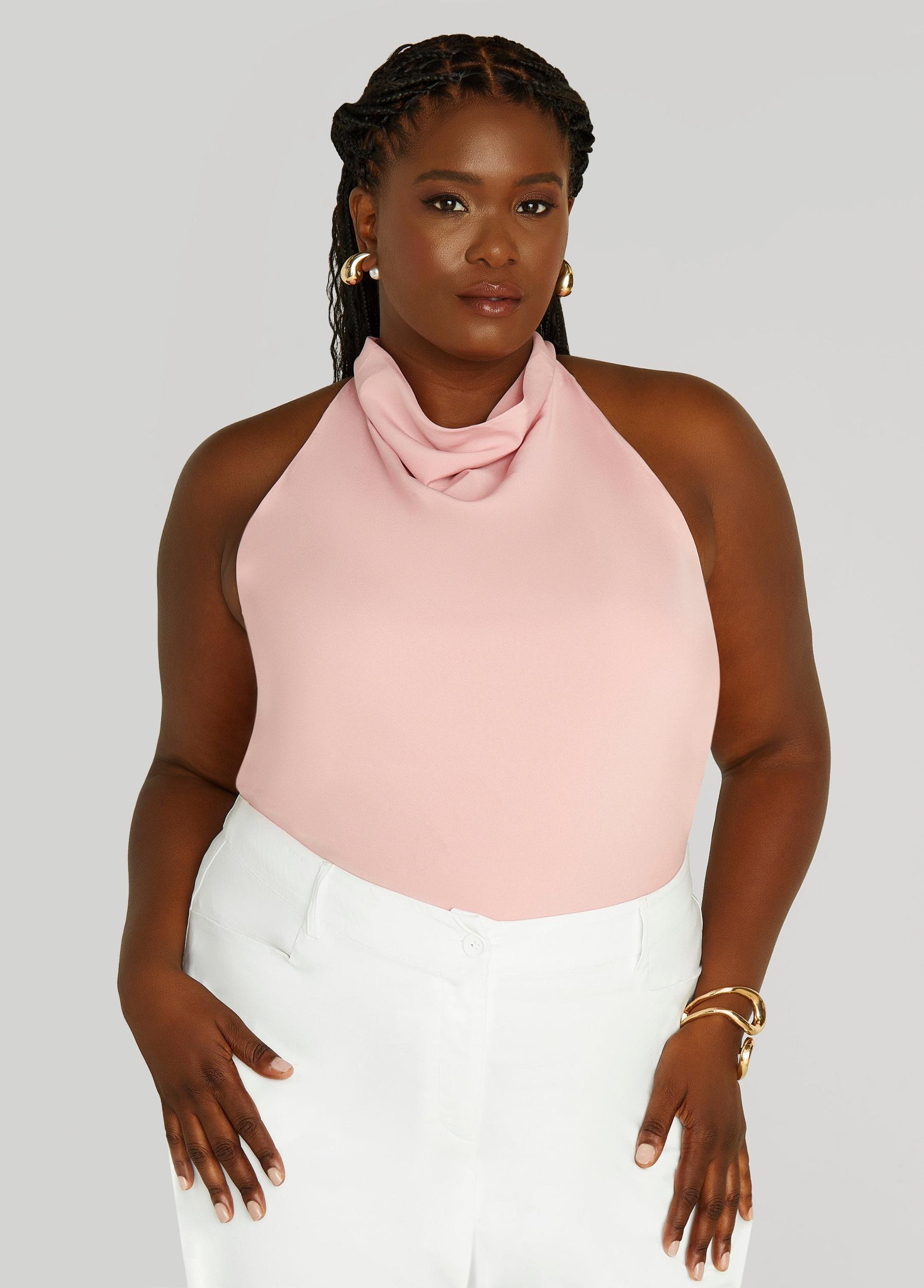 Satin Cowl Neck Top Product Image
