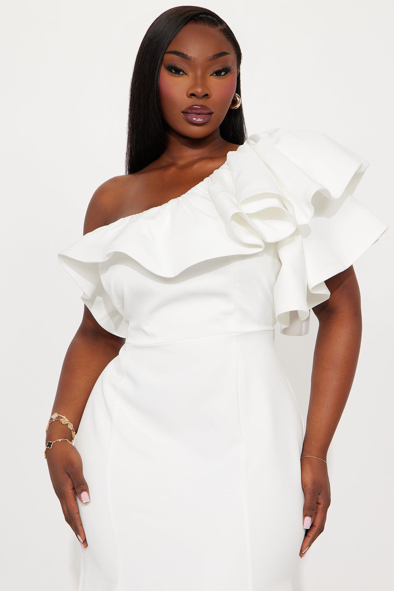 Guiselle Mermaid Maxi Gown - White Product Image