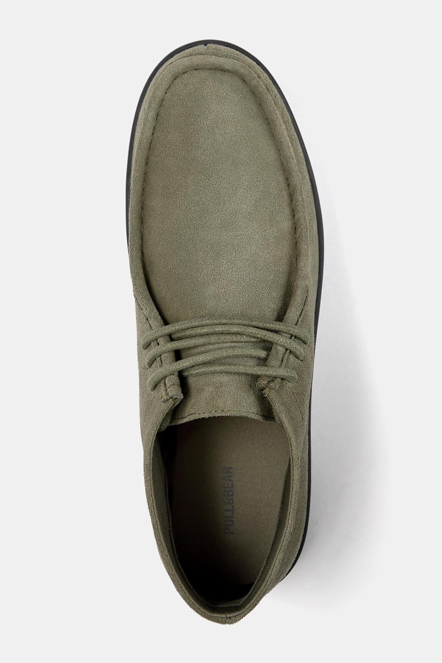Leather high-top shoes Product Image