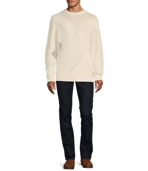Murano Inflorescence Collection Solid Textured Sweater Product Image