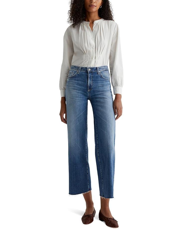 Women's AG Jeans Saige Mid-Rise Wide Leg In 16 Years Postcard Product Image