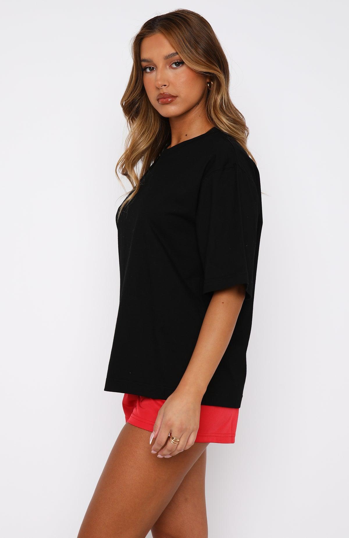 Let It Out Oversized Tee Black Product Image