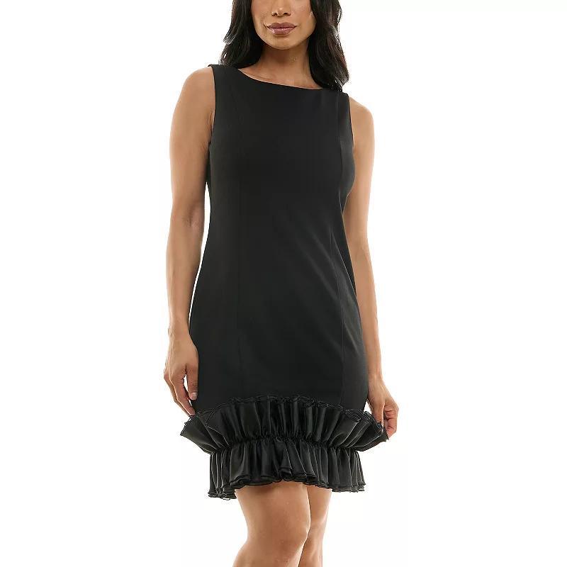Womens Nina Leonard Sheath Trim Dress Yellow Product Image