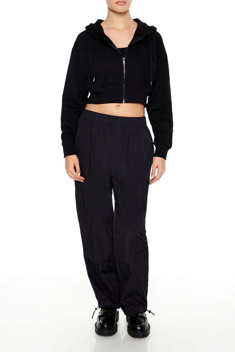Cropped Zip-Up Hoodie | Forever 21 Product Image