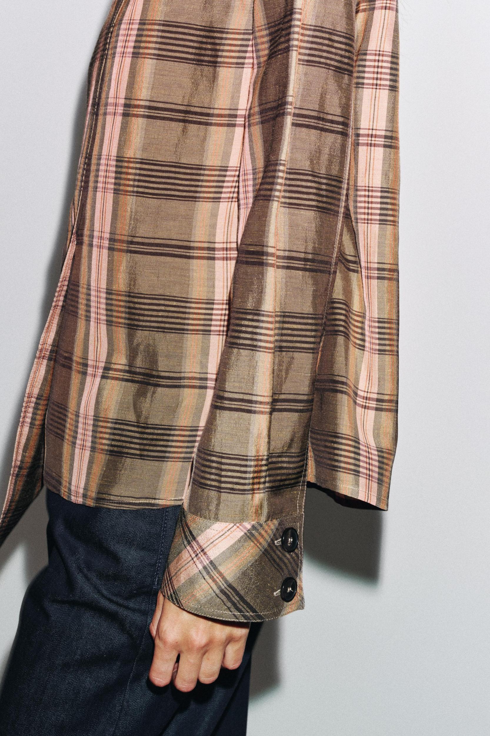 ZW COLLECTION OVERSIZED CHECK OVERSHIRT Product Image