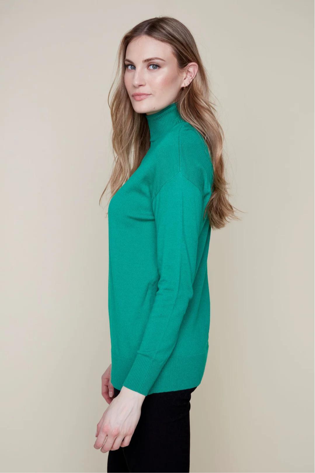 Funnel Neck Knit Sweater Product Image