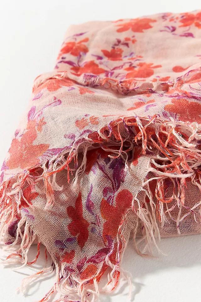 Chan Luu Cashmere-Silk Floral Scarf Product Image