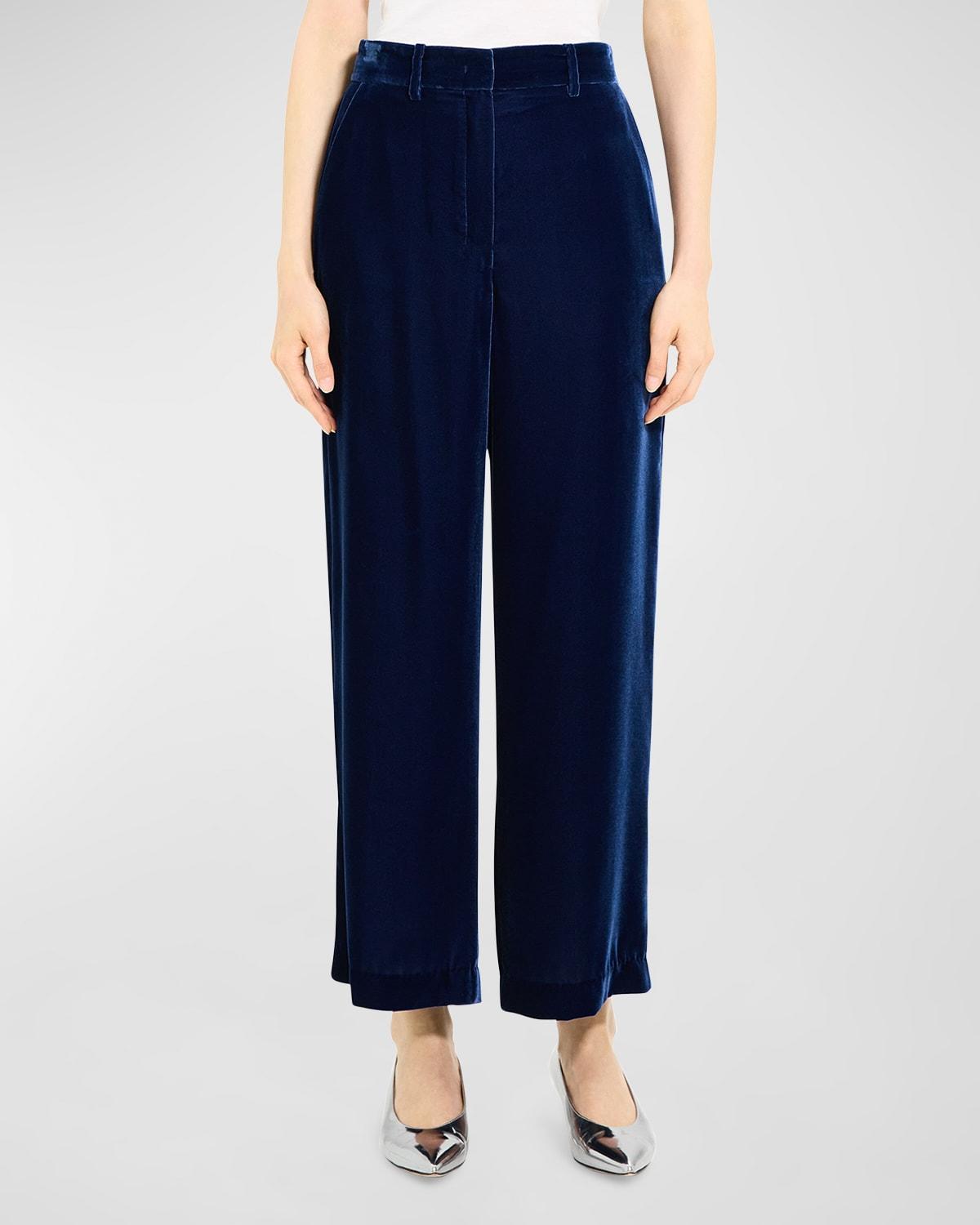 Theory Velvet Straight Leg Pants Product Image