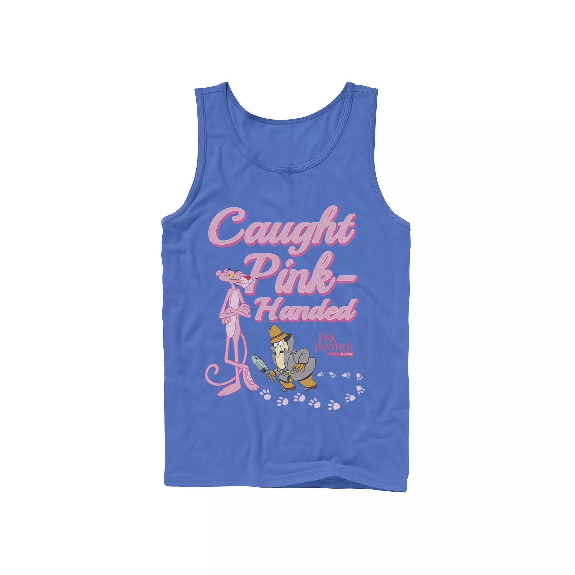 Mens Pink Panther Caught Pink-Handed Tank Top Product Image