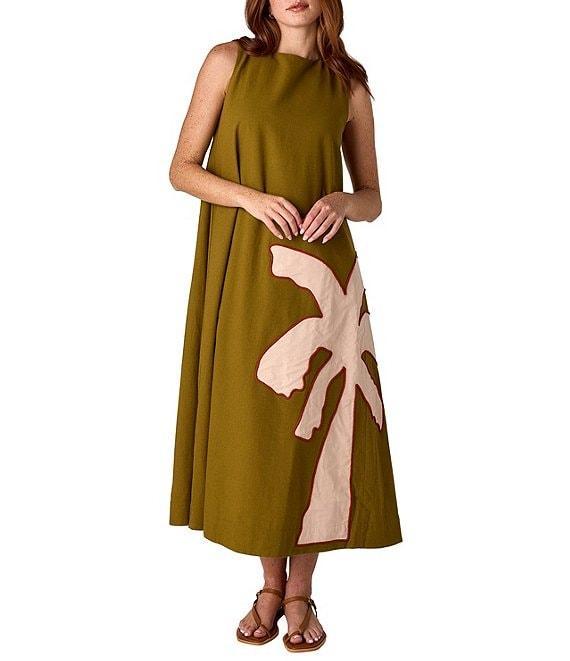 CROSBY by Mollie Burch Owens Palm Tree Shift Maxi Dress Product Image