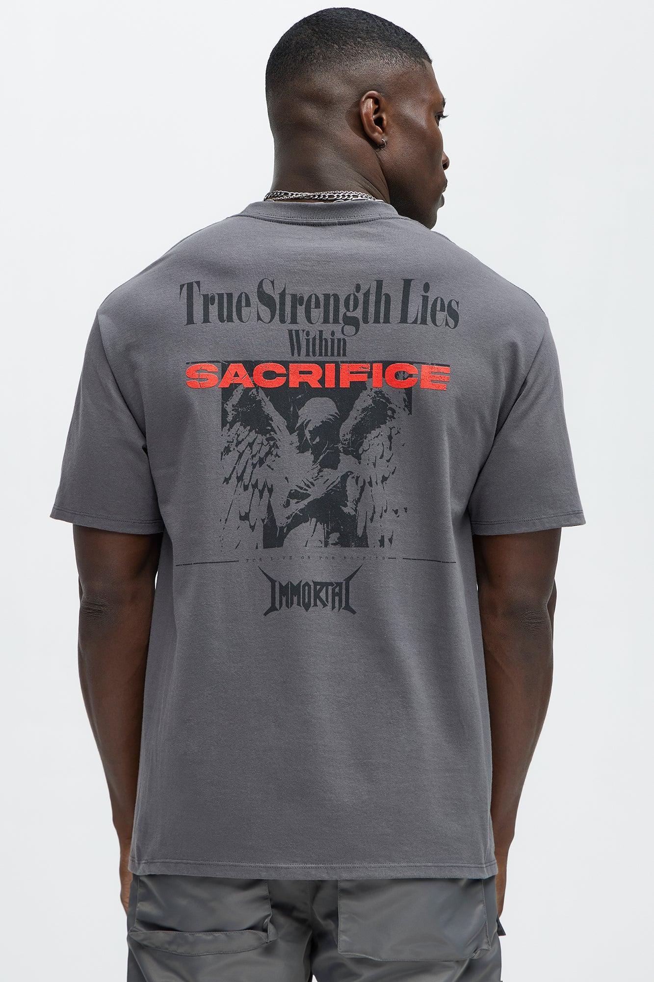 Sacrifice Immortal Short Sleeve Tee - Charcoal Product Image