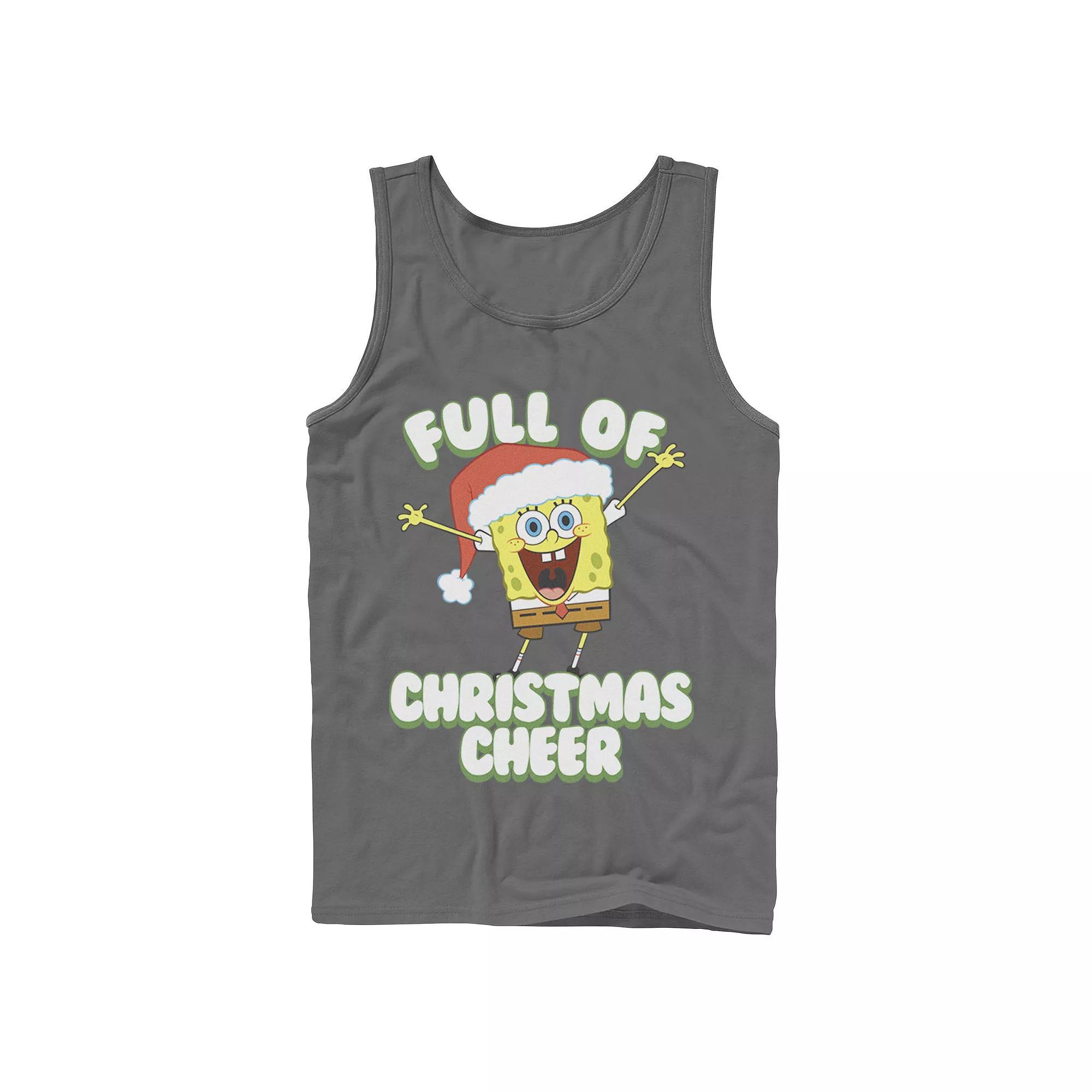 Mens SpongeBob SquarePants Full of Cheer Tank Top Top Product Image