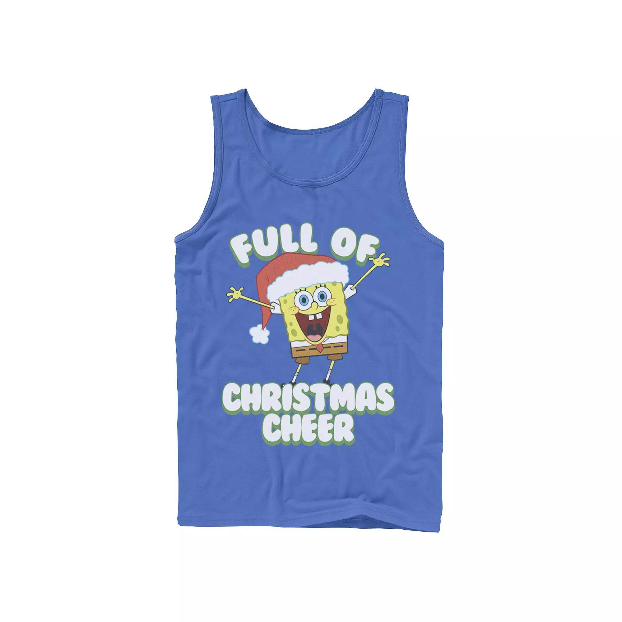 Mens SpongeBob SquarePants Full of Cheer Tank Top Top Product Image