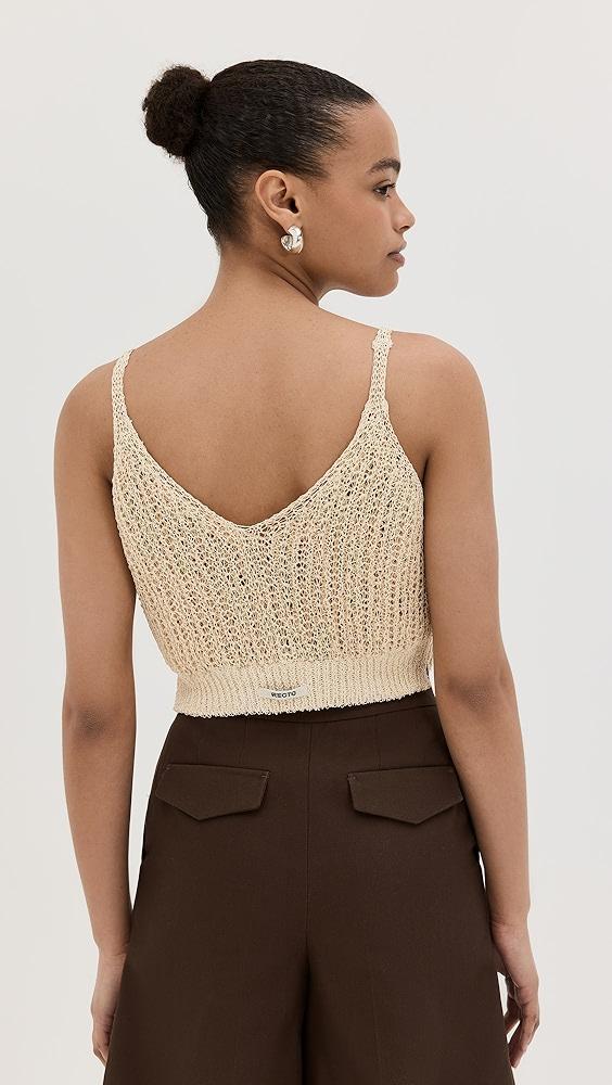 RECTO Twisted Detail Knit Top | Shopbop Product Image