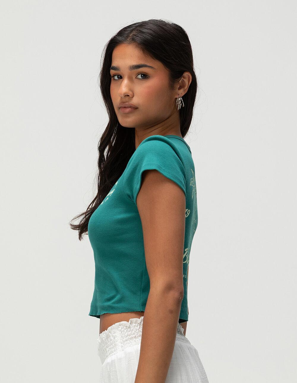 BILLABONG In The Sun Womens Baby Tee - TEAL GREEN Product Image