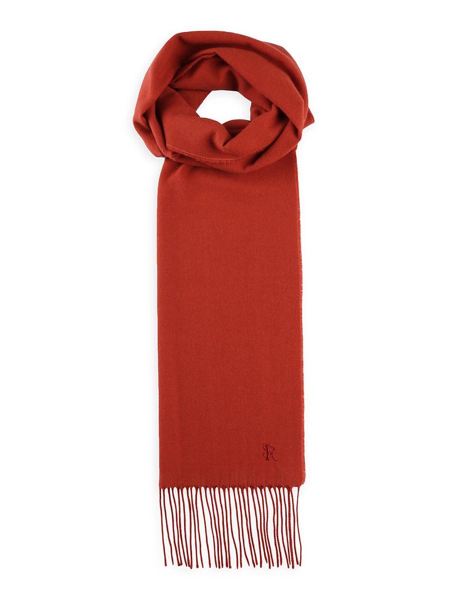 Mens Cashmere Embroidered Monogram Scarf Product Image